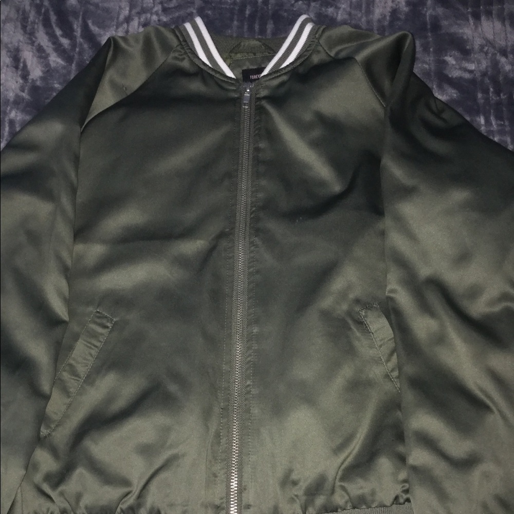Olive green bomber Jacket